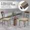 Costway Set of 2/4 Dining Room Chairs Armless Kitchen Chairs Set with Seat Cushion